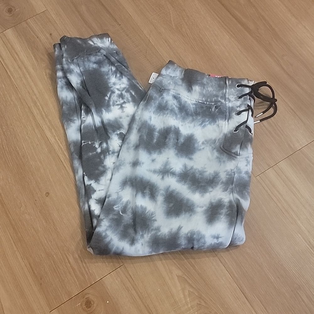 FLIRTITUDE ACTIVE NWT Gray TieDye Joggers XXL